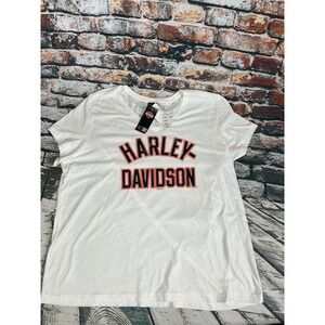 Harley-Davidson Mens White Rocky Top Pigeon Forge TN V-Neck Graphic T-Shirt 3XL